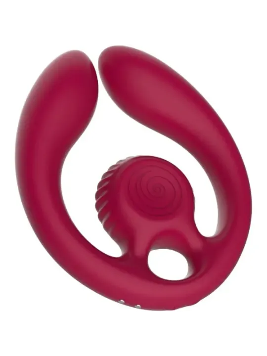 Snail Vibe - Gizi Duo Stimolatore Di Coppia Telecomando Bordeaux - SNAIL VIBE - Vibratori per Coppia | erosidea.com