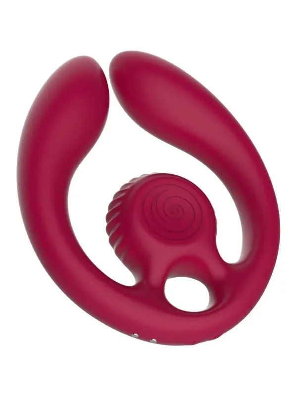 Snail Vibe - Gizi Duo Stimolatore Di Coppia Telecomando Bordeaux - SNAIL VIBE - Vibratori per Coppia | erosidea.com