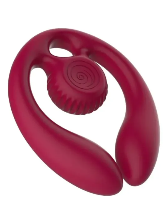 Snail Vibe - Gizi Duo Stimolatore Di Coppia Telecomando Bordeaux - SNAIL VIBE - Vibratori per Coppia | erosidea.com