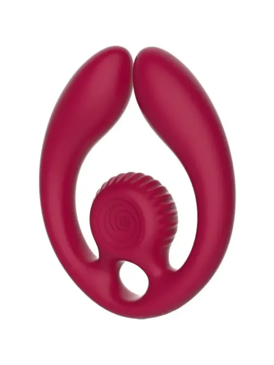 Snail Vibe - Gizi Duo Stimolatore Di Coppia Telecomando Bordeaux - SNAIL VIBE - Vibratori per Coppia | erosidea.com