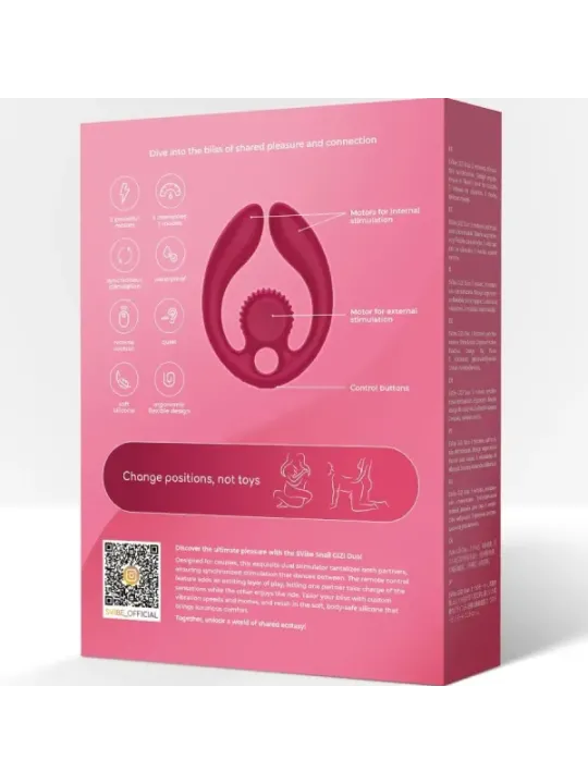 Snail Vibe - Gizi Duo Stimolatore Di Coppia Telecomando Bordeaux - SNAIL VIBE - Vibratori per Coppia | erosidea.com