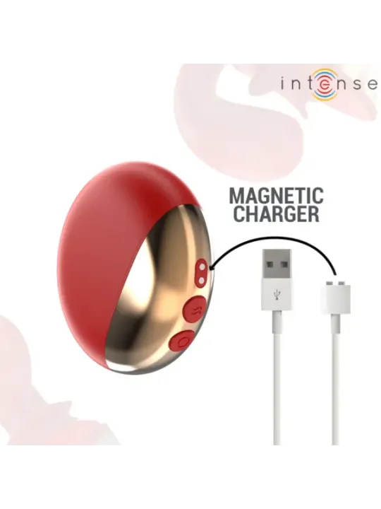 Intense - Vibratore E Stimolatore Mariah A Forma Di U 10 Vibrazioni Rosso - INTENSE HIGH TECH - Vibratori per Coppia | erosidea.com