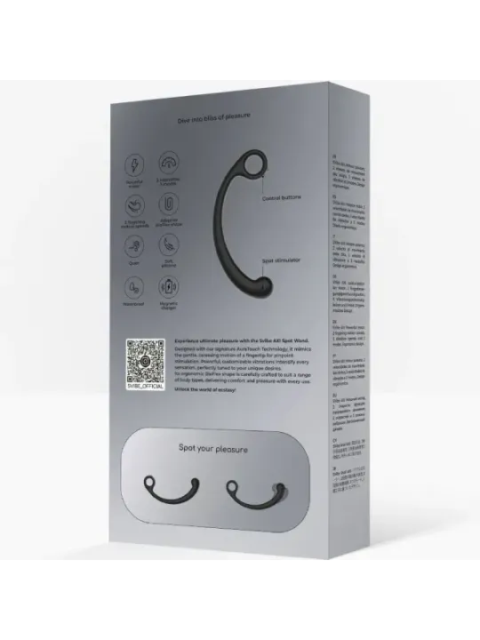 Snail Vibe - Bacchetta Per Massaggio Vibrante Axi Nera - SNAIL VIBE - Magic Wand | erosidea.com