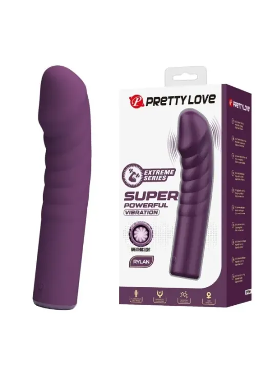 Pretty Love - Vibratore Ricaricabile Ryland 10 Funzioni Viola - HIGH TECH - Magic Wand | erosidea.com