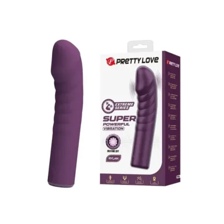 Pretty Love - Vibratore Ricaricabile Ryland 10 Funzioni Viola - HIGH TECH - Magic Wand | erosidea.com