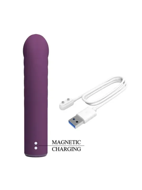 Pretty Love - Vibratore Ricaricabile Ryland 10 Funzioni Viola - HIGH TECH - Magic Wand | erosidea.com