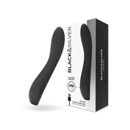 Black&Silver - Vibratore Kean Touch Control - BLACK&SILVER - Vibratori punto G | erosidea.com