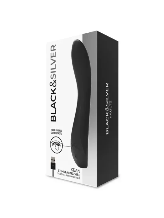 Black&Silver - Vibratore Kean Touch Control - BLACK&SILVER - Vibratori punto G | erosidea.com