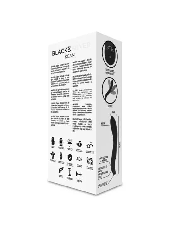 Black&Silver - Vibratore Kean Touch Control - BLACK&SILVER - Vibratori punto G | erosidea.com