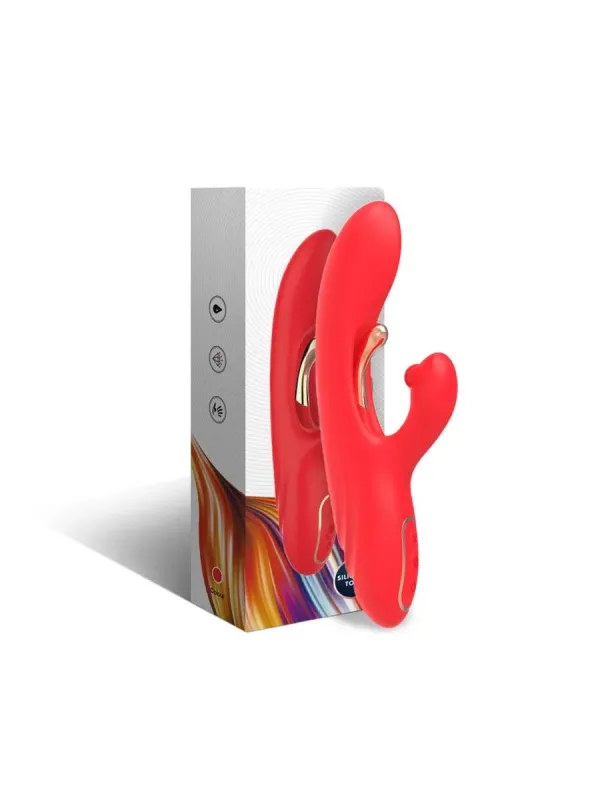 Armony - Vibratore Stimolatore Punto G E Clitoride Con Lingua Oscillante Rosso - ARMONY VIBRATORS - Vibratori punto G | erosidea.com