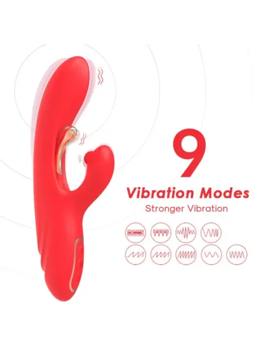 Armony - Vibratore Stimolatore Punto G E Clitoride Con Lingua Oscillante Rosso - ARMONY VIBRATORS - Vibratori punto G | erosidea.com