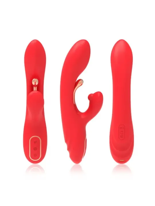 Armony - Vibratore Stimolatore Punto G E Clitoride Con Lingua Oscillante Rosso - ARMONY VIBRATORS - Vibratori punto G | erosidea.com