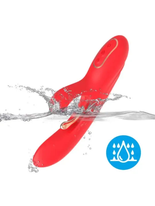 Armony - Vibratore Stimolatore Punto G E Clitoride Con Lingua Oscillante Rosso - ARMONY VIBRATORS - Vibratori punto G | erosidea.com