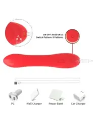Armony - Vibratore Stimolatore Punto G E Clitoride Con Lingua Oscillante Rosso - ARMONY VIBRATORS - Vibratori punto G | erosidea.com