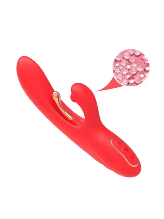 Armony - Vibratore Stimolatore Punto G E Clitoride Con Lingua Oscillante Rosso - ARMONY VIBRATORS - Vibratori punto G | erosidea.com