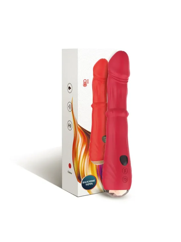 Armony - Dildo Vibratore Stimolatore Punto A Termoregolabile Rosso - ARMONY VIBRATORS - Vibratori punto G | erosidea.com