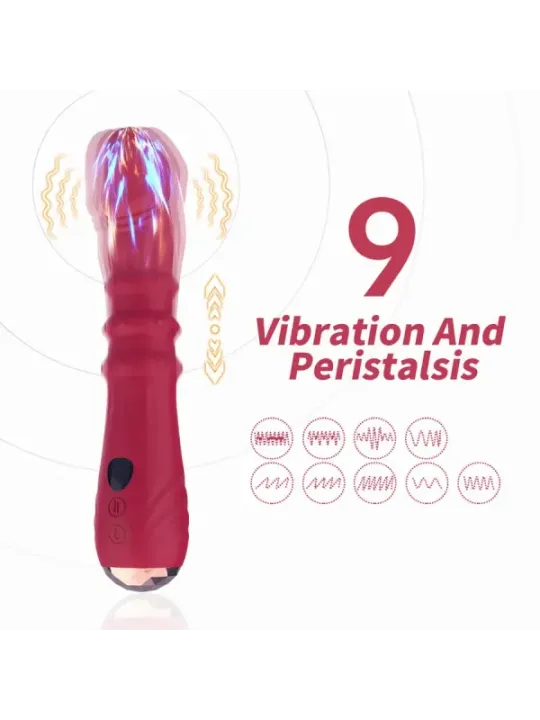 Armony - Dildo Vibratore Stimolatore Punto A Termoregolabile Rosso - ARMONY VIBRATORS - Vibratori punto G | erosidea.com