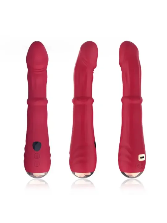 Armony - Dildo Vibratore Stimolatore Punto A Termoregolabile Rosso - ARMONY VIBRATORS - Vibratori punto G | erosidea.com