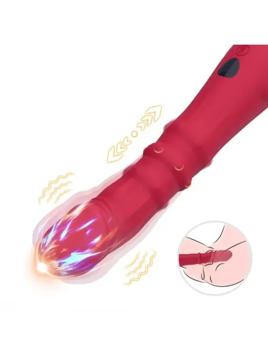 Armony - Dildo Vibratore Stimolatore Punto A Termoregolabile Rosso - ARMONY VIBRATORS - Vibratori punto G | erosidea.com