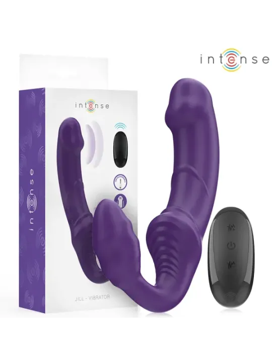Intense - Jill Doppio Vibratore 20 Cm Viola Telecomando - INTENSE REMOTE CONTROL - Vibratori punto G | erosidea.com