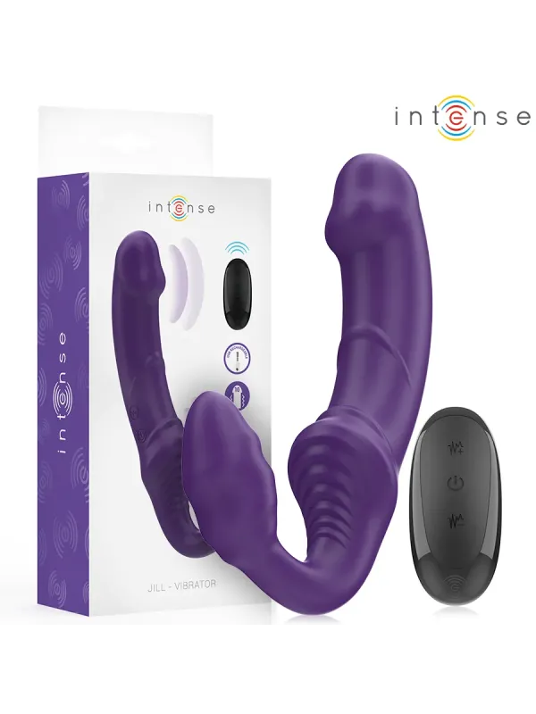 Intense - Jill Doppio Vibratore 20 Cm Viola Telecomando - INTENSE REMOTE CONTROL - Vibratori punto G | erosidea.com