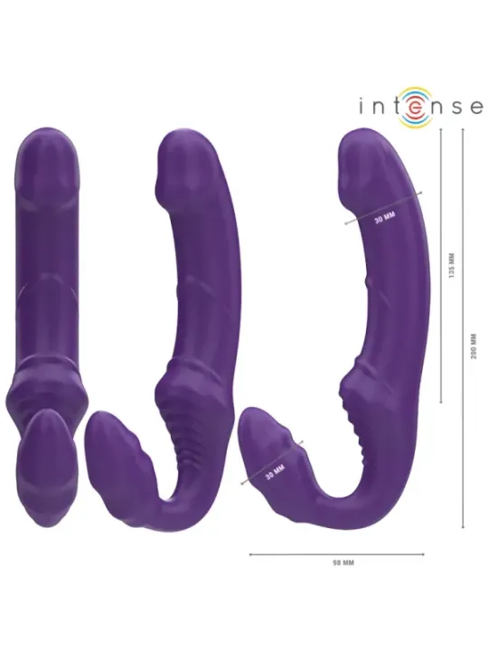 Intense - Jill Doppio Vibratore 20 Cm Viola Telecomando - INTENSE REMOTE CONTROL - Vibratori punto G | erosidea.com