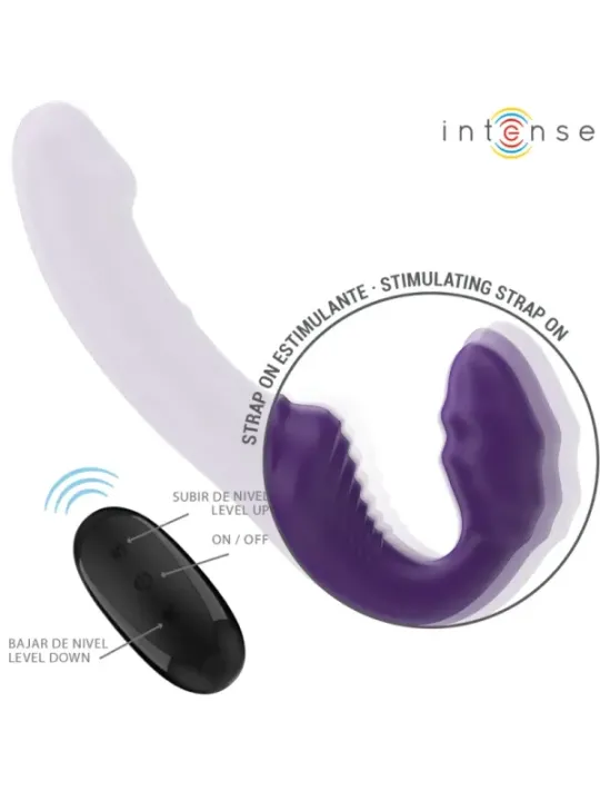 Intense - Jill Doppio Vibratore 20 Cm Viola Telecomando - INTENSE REMOTE CONTROL - Vibratori punto G | erosidea.com