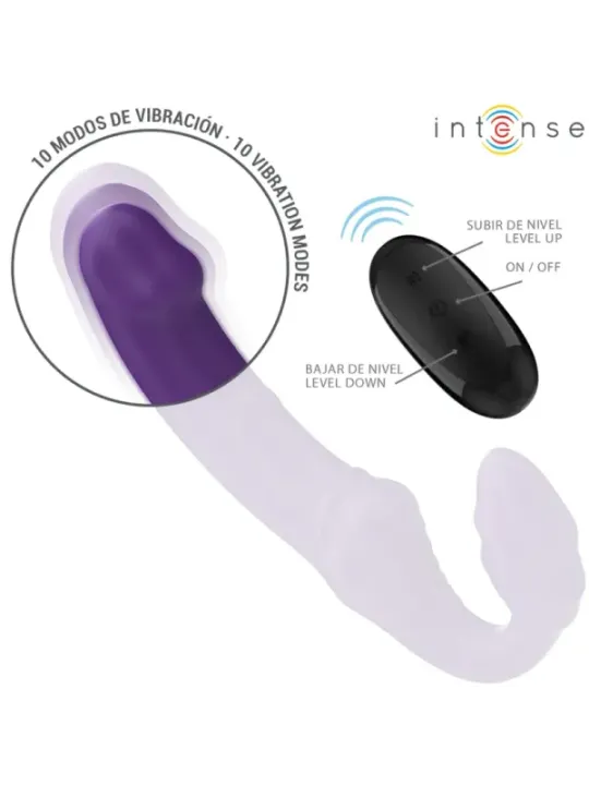 Intense - Jill Doppio Vibratore 20 Cm Viola Telecomando - INTENSE REMOTE CONTROL - Vibratori punto G | erosidea.com
