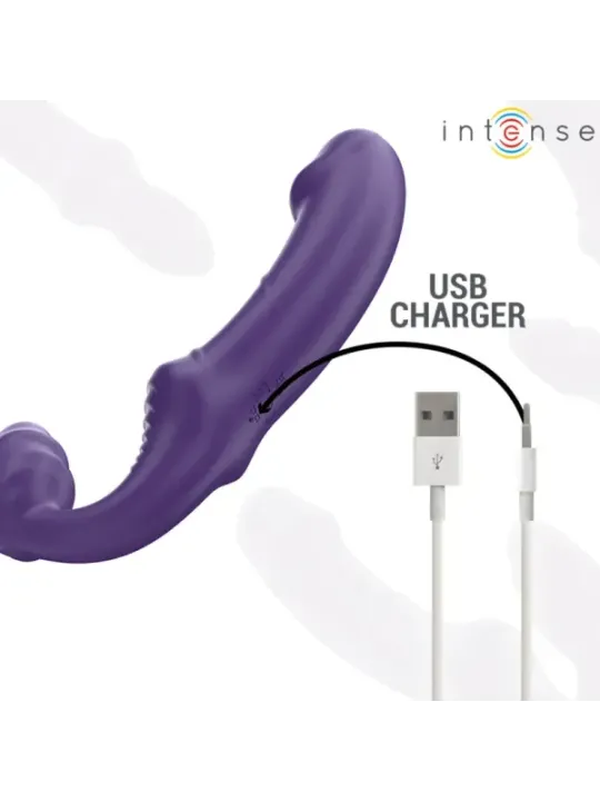 Intense - Jill Doppio Vibratore 20 Cm Viola Telecomando - INTENSE REMOTE CONTROL - Vibratori punto G | erosidea.com