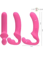 Intense - Amy Doppio Vibratore 20 Cm Rosa Telecomando - INTENSE REMOTE CONTROL - Vibratori punto G | erosidea.com
