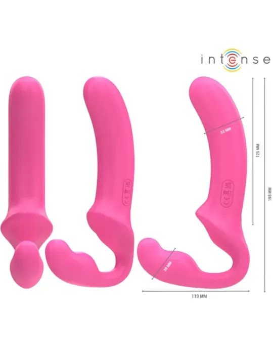 Intense - Amy Doppio Vibratore 20 Cm Rosa Telecomando - INTENSE REMOTE CONTROL - Vibratori punto G | erosidea.com