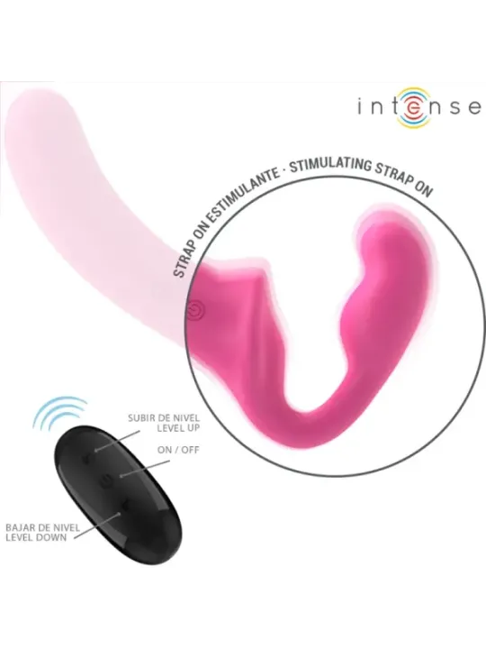 Intense - Amy Doppio Vibratore 20 Cm Rosa Telecomando - INTENSE REMOTE CONTROL - Vibratori punto G | erosidea.com