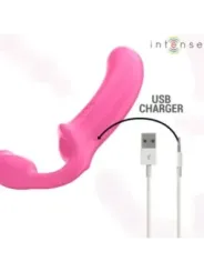 Intense - Amy Doppio Vibratore 20 Cm Rosa Telecomando - INTENSE REMOTE CONTROL - Vibratori punto G | erosidea.com