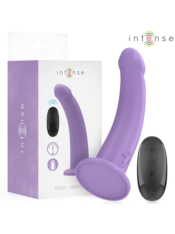Intense - Vibratore Eddie 175 Cm 10 Vibrazioni Viola Telecomando - INTENSE REMOTE CONTROL - Vibratori punto G | erosidea.com