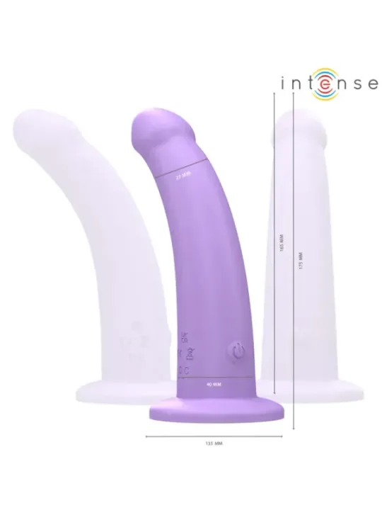 Intense - Vibratore Eddie 175 Cm 10 Vibrazioni Viola Telecomando - INTENSE REMOTE CONTROL - Vibratori punto G | erosidea.com