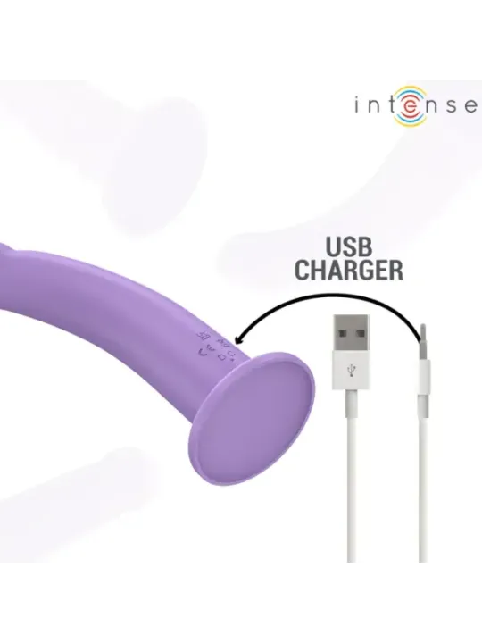 Intense - Vibratore Eddie 175 Cm 10 Vibrazioni Viola Telecomando - INTENSE REMOTE CONTROL - Vibratori punto G | erosidea.com