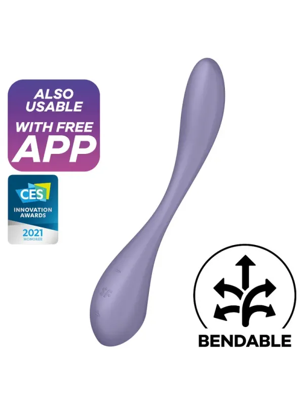 Satisfyer - Multi Vibratore G-Spot Flex 5 Lilla - SATISFYER VIBRATOR - Vibratori con App | erosidea.com