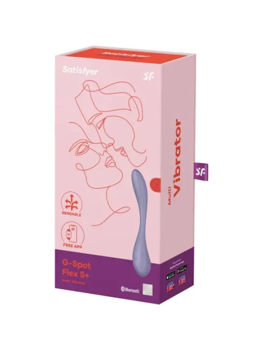 Satisfyer - Multi Vibratore G-Spot Flex 5 Lilla - SATISFYER VIBRATOR - Vibratori con App | erosidea.com