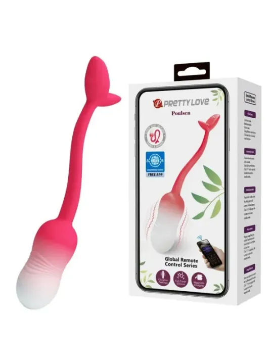 Pretty Love - Uovo Vibrante Con Controllo Tramite App Pulsen 12 Funzioni Ricaricabile Rosa - APP SERIES - Vibratori con App | erosidea.com
