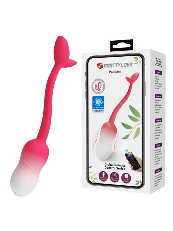 Pretty Love - Uovo Vibrante Con Controllo Tramite App Pulsen 12 Funzioni Ricaricabile Rosa - APP SERIES - Vibratori con App | erosidea.com
