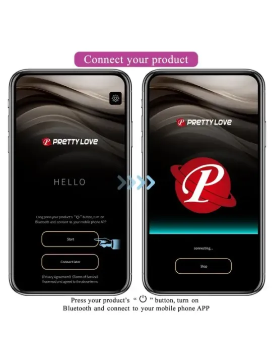 Pretty Love - Uovo Vibrante Con Controllo Tramite App Pulsen 12 Funzioni Ricaricabile Rosa - APP SERIES - Vibratori con App | erosidea.com