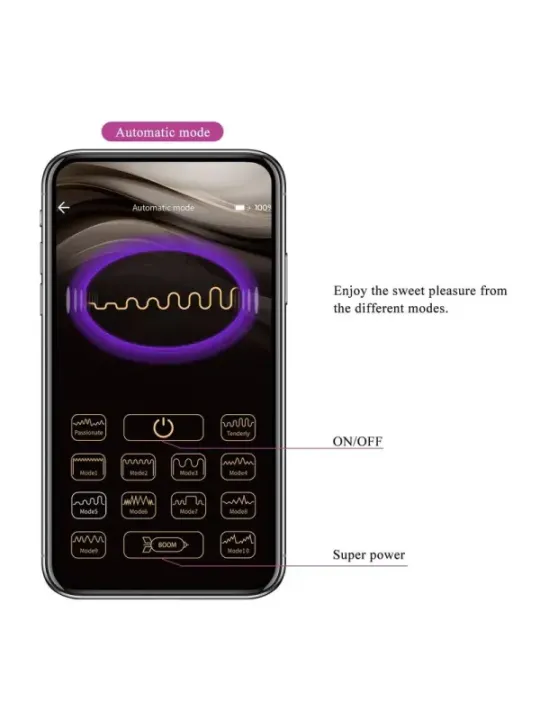 Pretty Love - Uovo Vibrante Con Controllo Tramite App Pulsen 12 Funzioni Ricaricabile Rosa - APP SERIES - Vibratori con App | erosidea.com