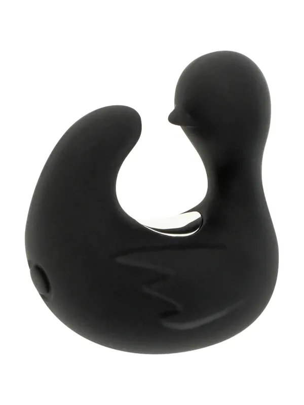 Black&Silver - Duckymania Ditale Ricaricabile Stimolante D'anatra In Silicone - BLACK&SILVER - Vibratori Mini | erosidea.com
