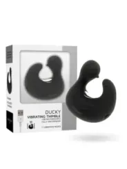 Black&Silver - Duckymania Ditale Ricaricabile Stimolante D'anatra In Silicone - BLACK&SILVER - Vibratori Mini | erosidea.com