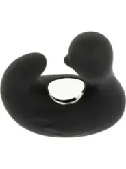 Black&Silver - Duckymania Ditale Ricaricabile Stimolante D'anatra In Silicone - BLACK&SILVER - Vibratori Mini | erosidea.com