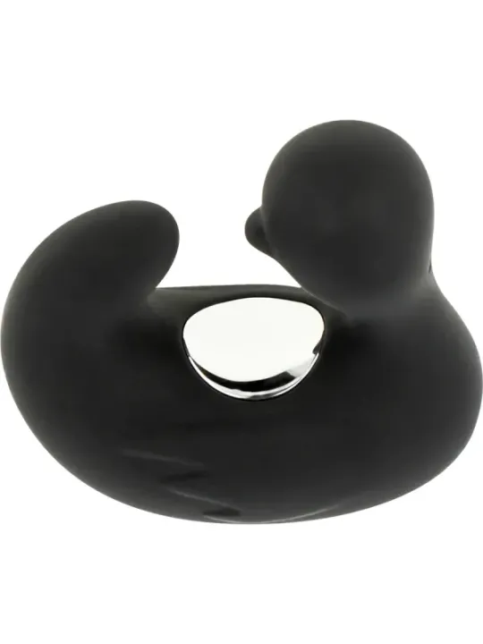 Black&Silver - Duckymania Ditale Ricaricabile Stimolante D'anatra In Silicone - BLACK&SILVER - Vibratori Mini | erosidea.com