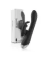 Black&Silver - Dj. Stimolatore Coniglio In Silicone Ricaricabile Adam Nero - BLACK&SILVER - Vibratori Rabbit | erosidea.com
