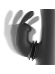 Black&Silver - Dj. Stimolatore Coniglio In Silicone Ricaricabile Adam Nero - BLACK&SILVER - Vibratori Rabbit | erosidea.com