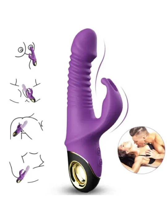 Armony - Vibratore Zing Dildo Coniglio Viola - ARMONY VIBRATORS - Vibratori Rabbit | erosidea.com
