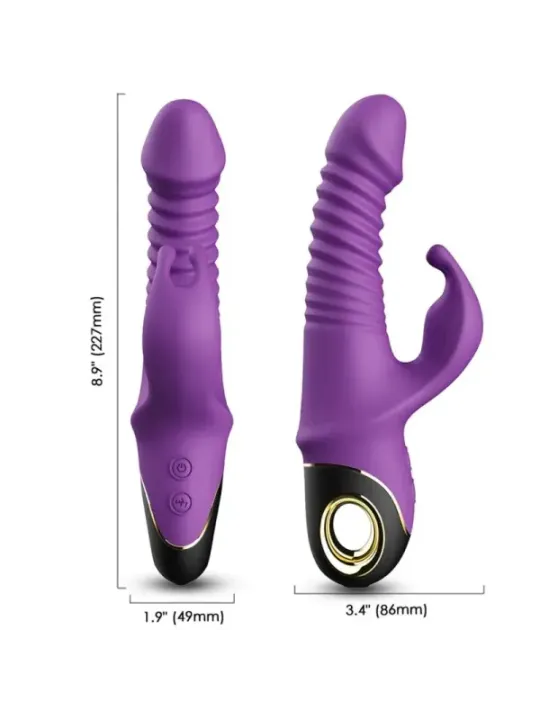 Armony - Vibratore Zing Dildo Coniglio Viola - ARMONY VIBRATORS - Vibratori Rabbit | erosidea.com